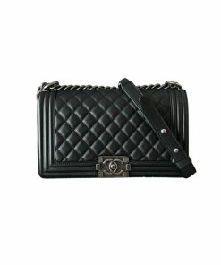Chanel Boy Medium Black Lambskin